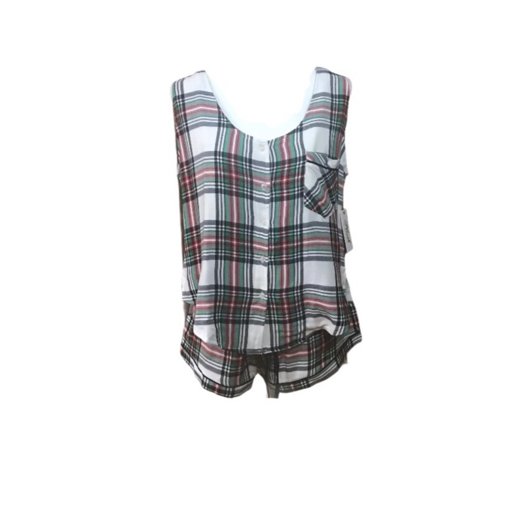 Plush Ultra Soft Woven Plaid 2 Piece XS